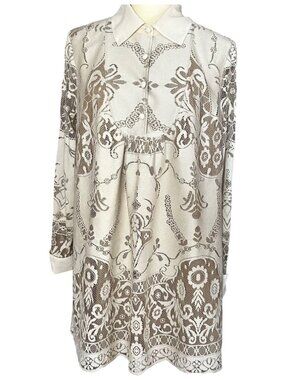 Anna Sui for Target Lace Babydoll Dress M Ivory Cream Coquette Anniversary